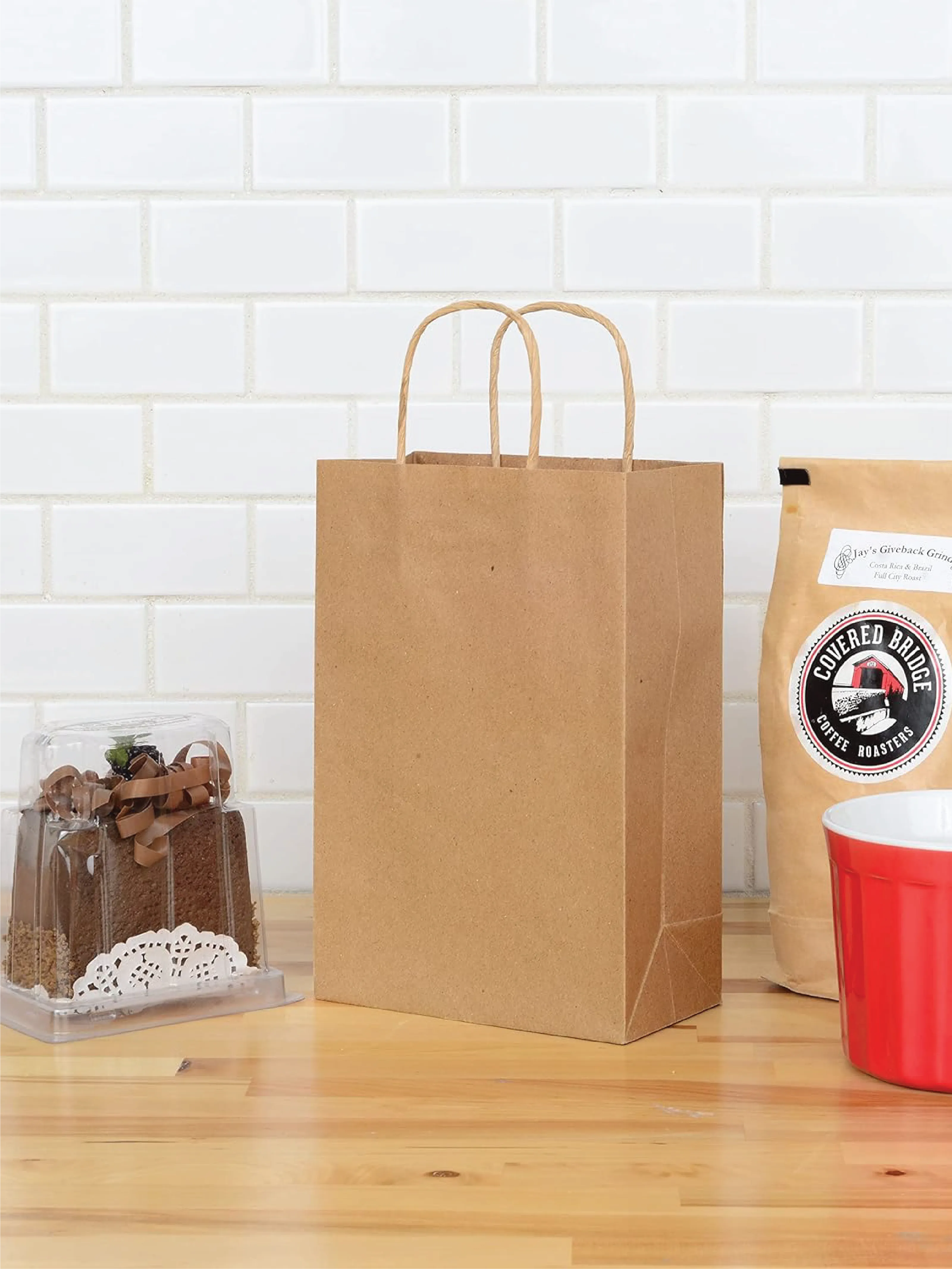 Kraft Paper Bag with Twisted Handle