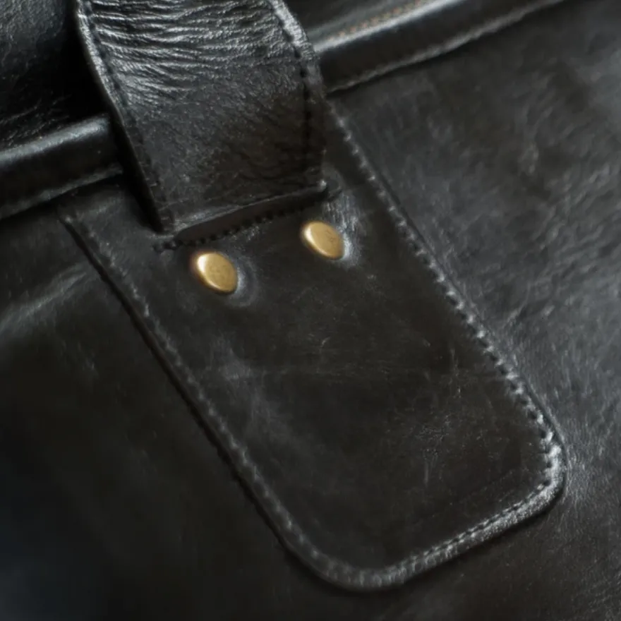 Leather Briefcase - Black