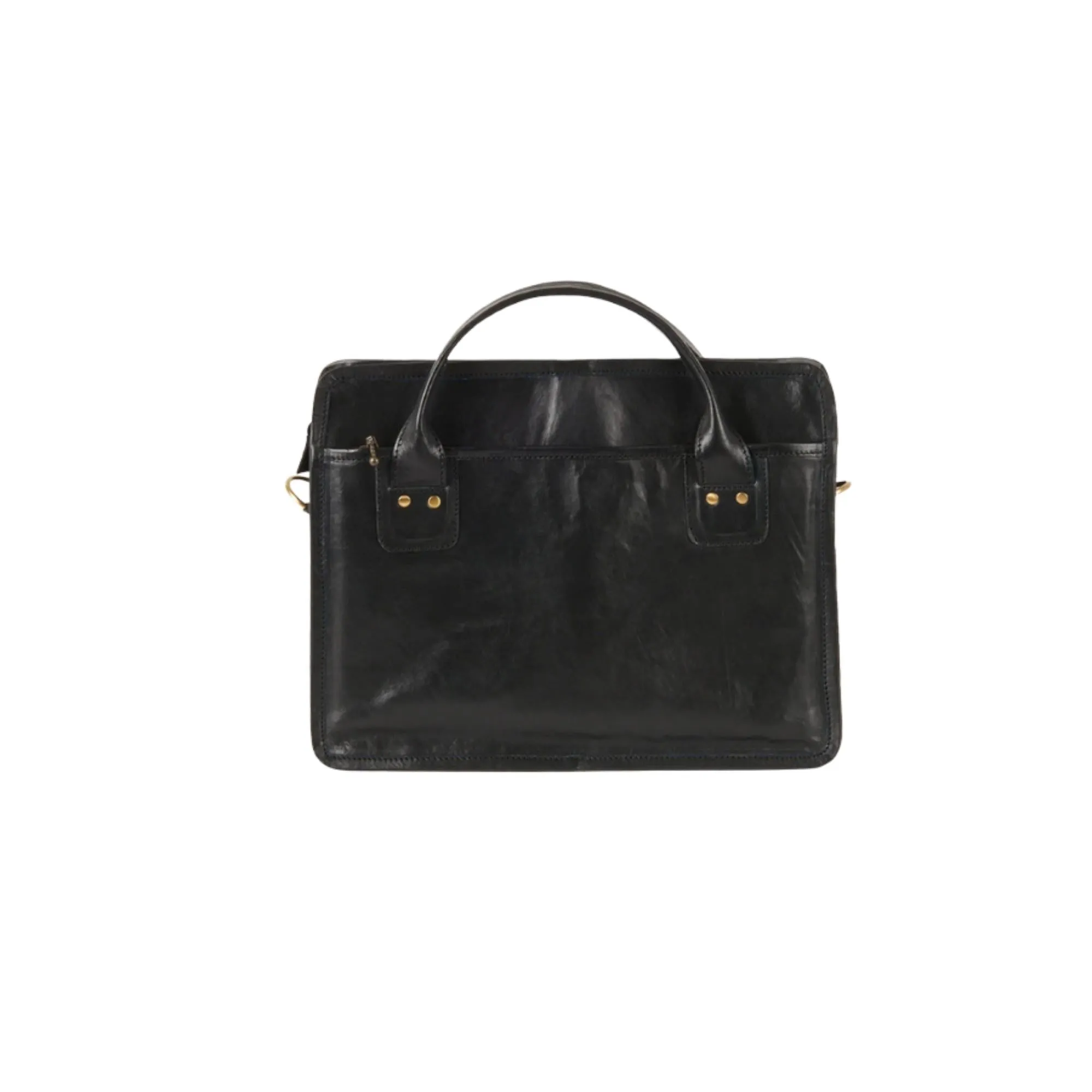 Leather Briefcase - Black