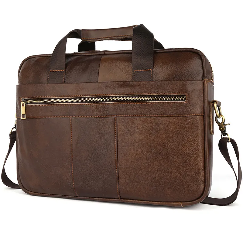 Leisure Fashion Leather Business Briefcase for Men 6523