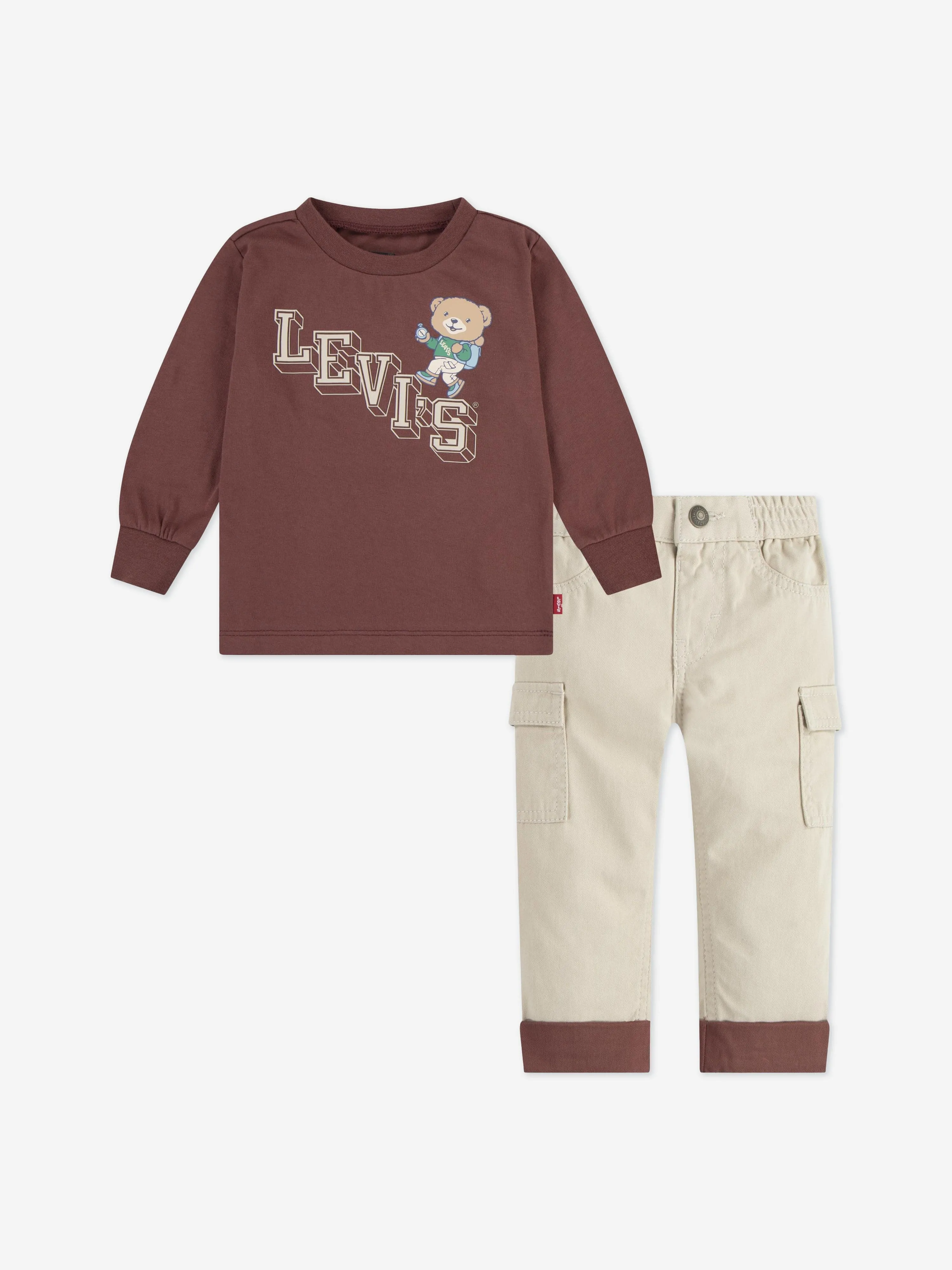 Levi's Baby Boys Trouser Set in Brown