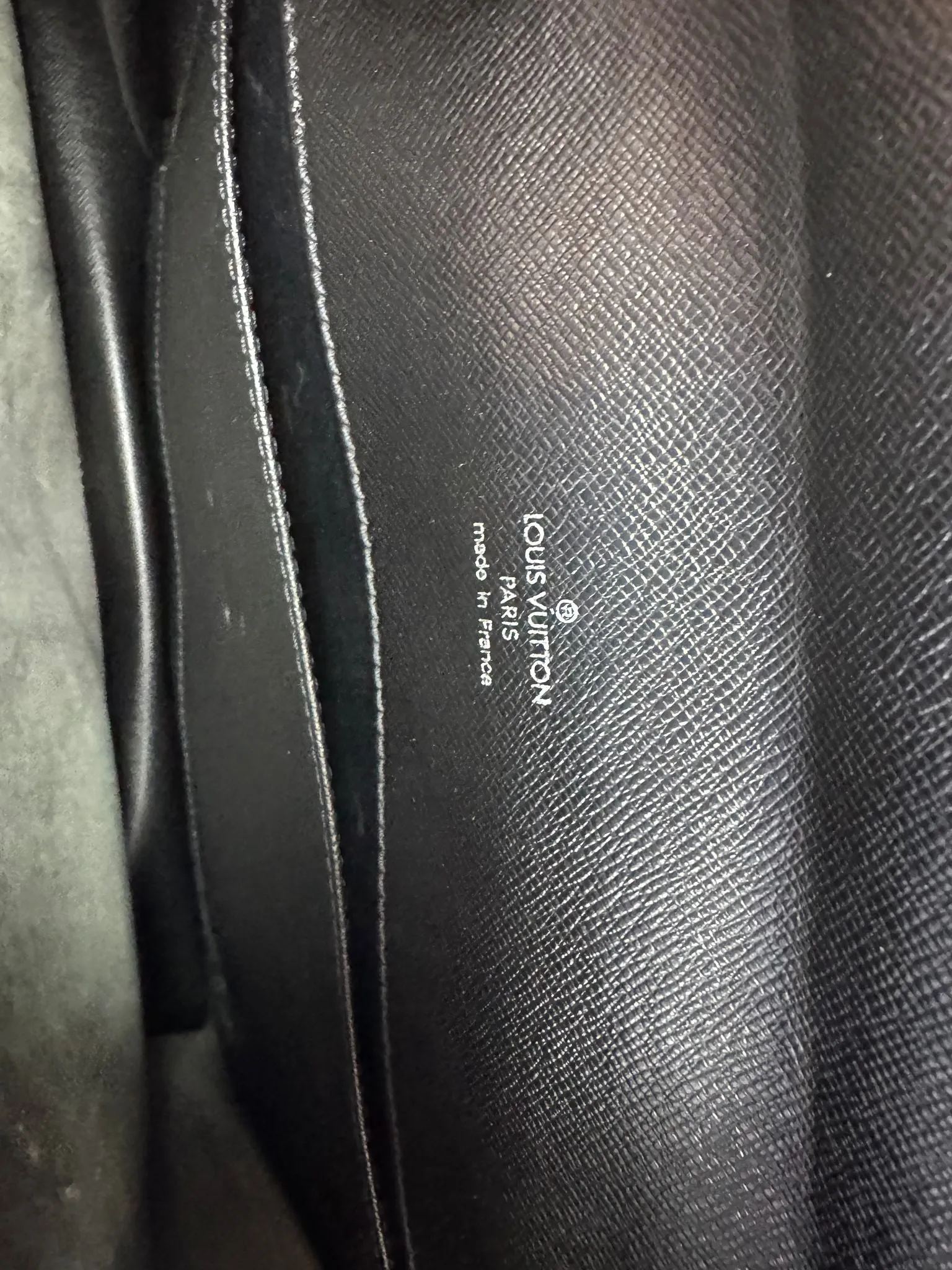 Louis Vuitton Document Bag Black Color