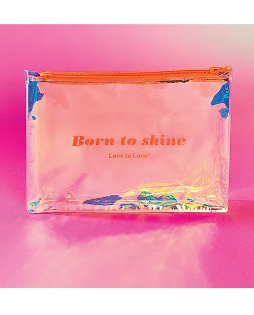 'love To Love Born To Shine Pouch - Vivid Orange