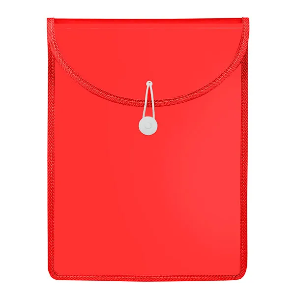 Marbig Top Load File Folder With Elastic Closure PP A4 Red Pack 10