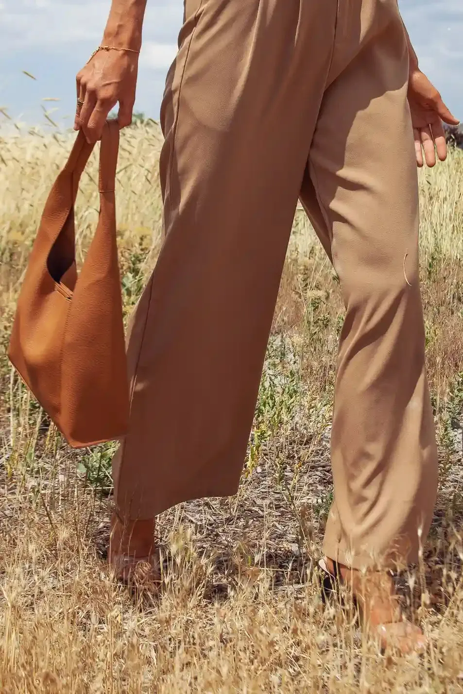 Marina Shoulder Bag in Tan