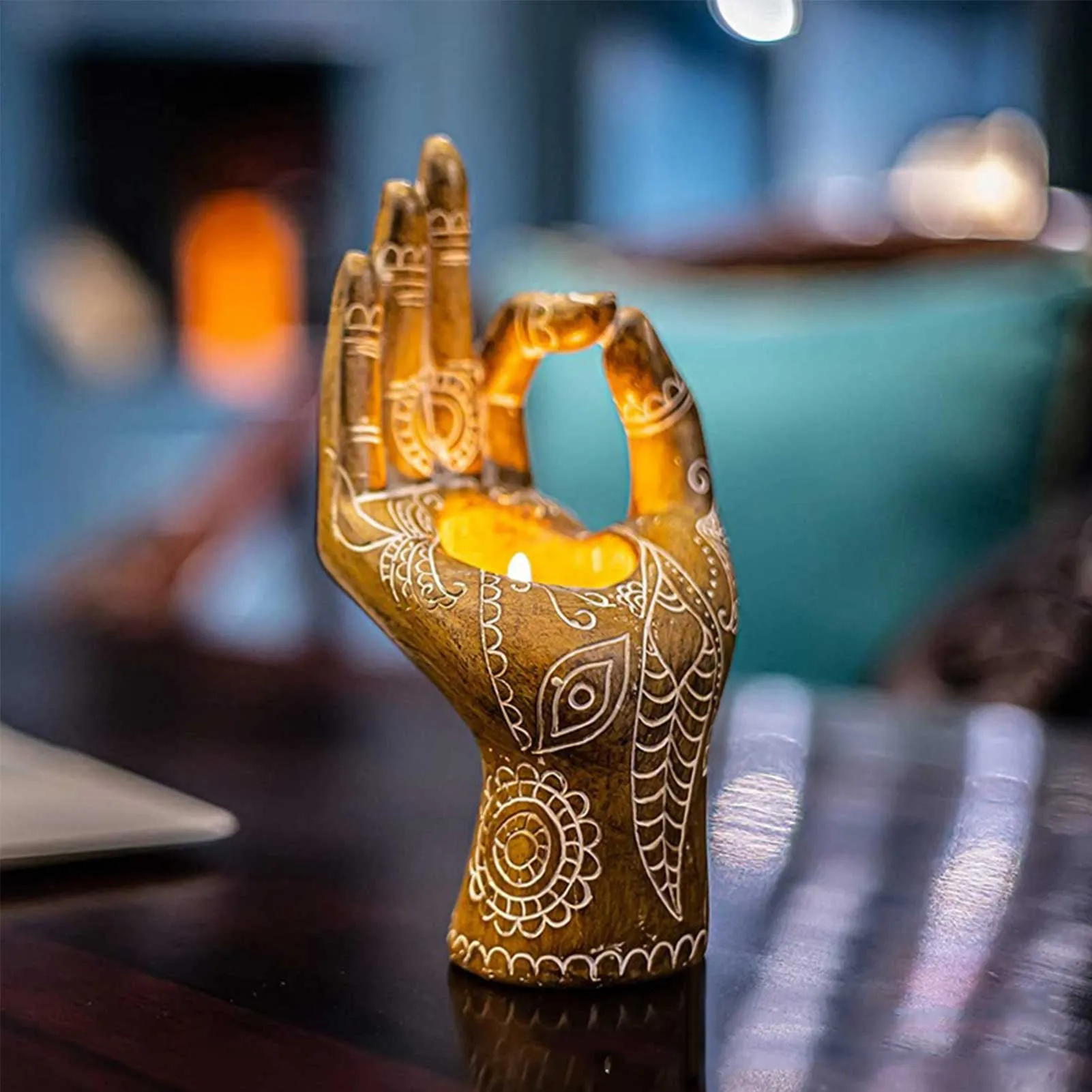 Meditation Hand Candle Holder