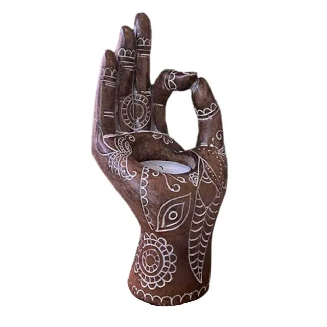 Meditation Hand Candle Holder