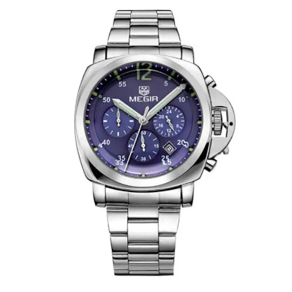 MEGIR Luxury Business Stainless Watch