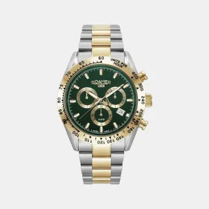 Men's Green Chronograph Stainless Steel Watch 850837 47 75 20