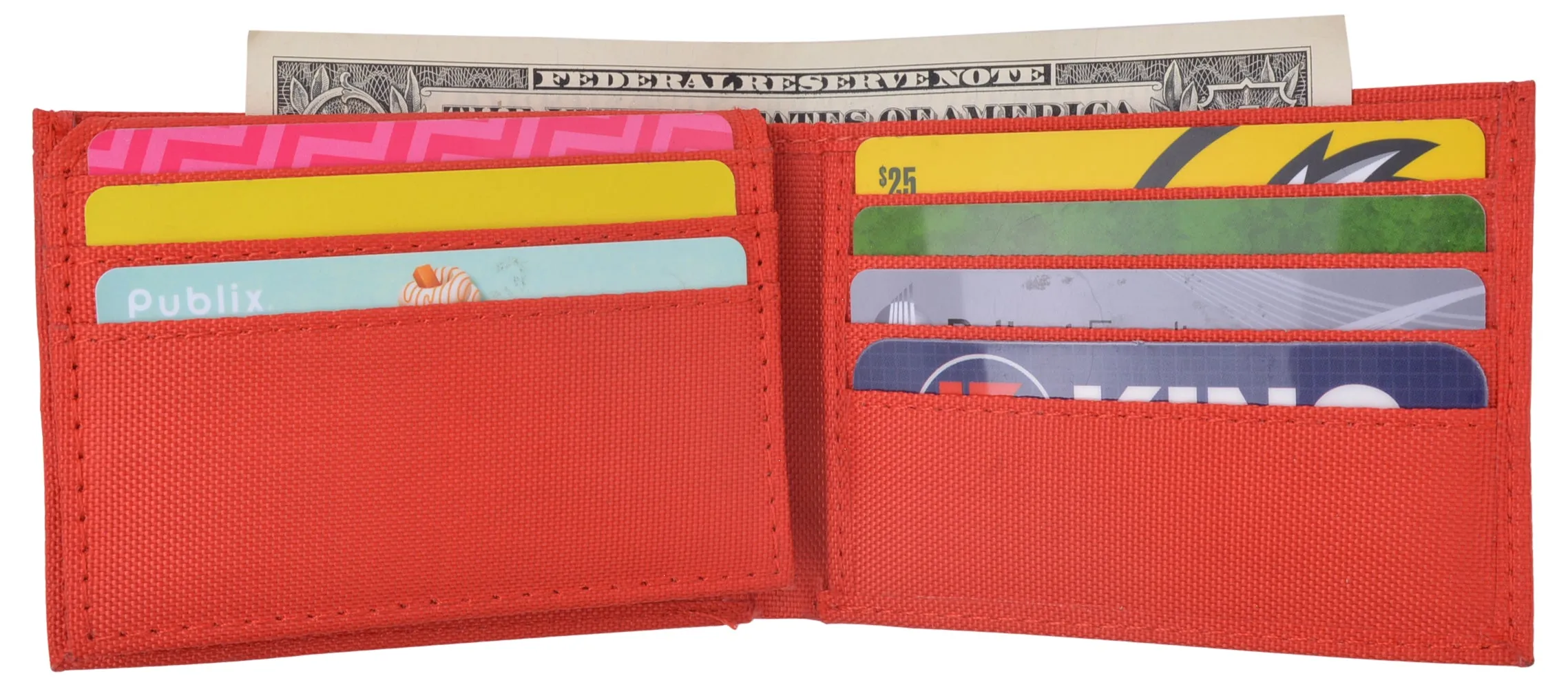 Men's Nylon Slim Classic Bifold Wallet in Colors Thin Wallets for Boys