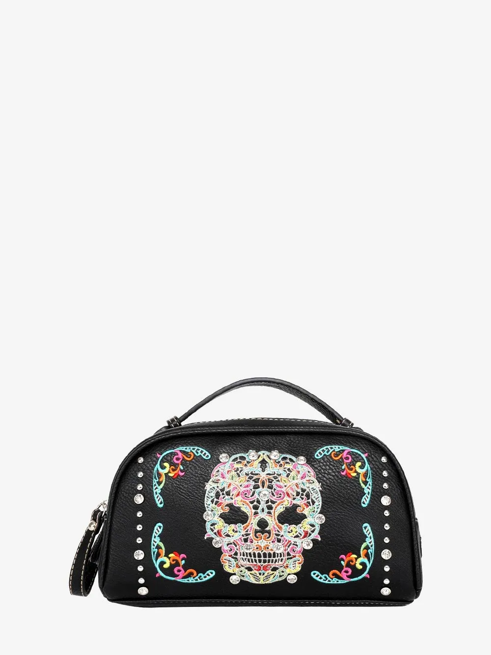 Montana West Sugar Skull Multipurpose Travel Pouch