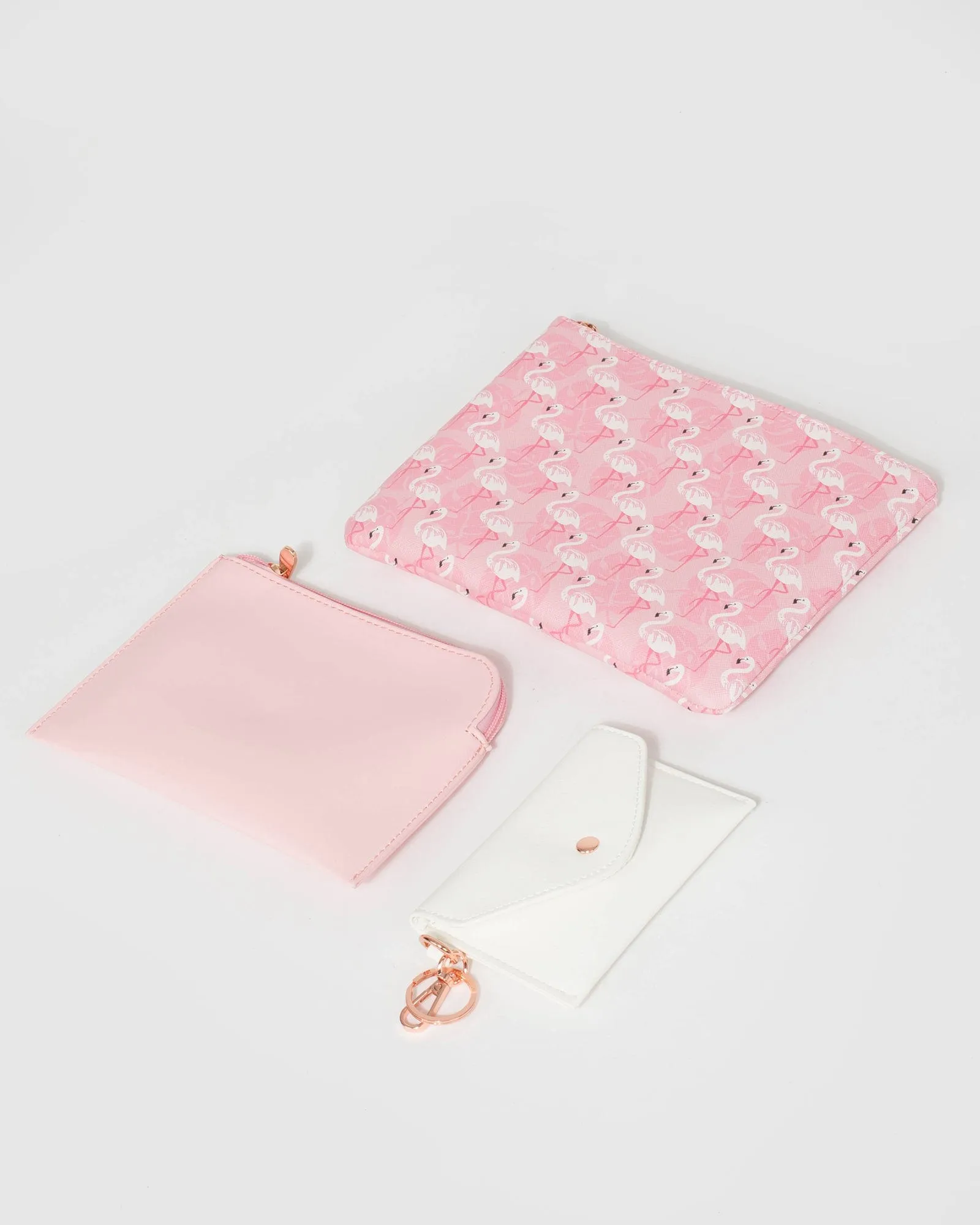 Multi Colour Flamingo Purse Pack