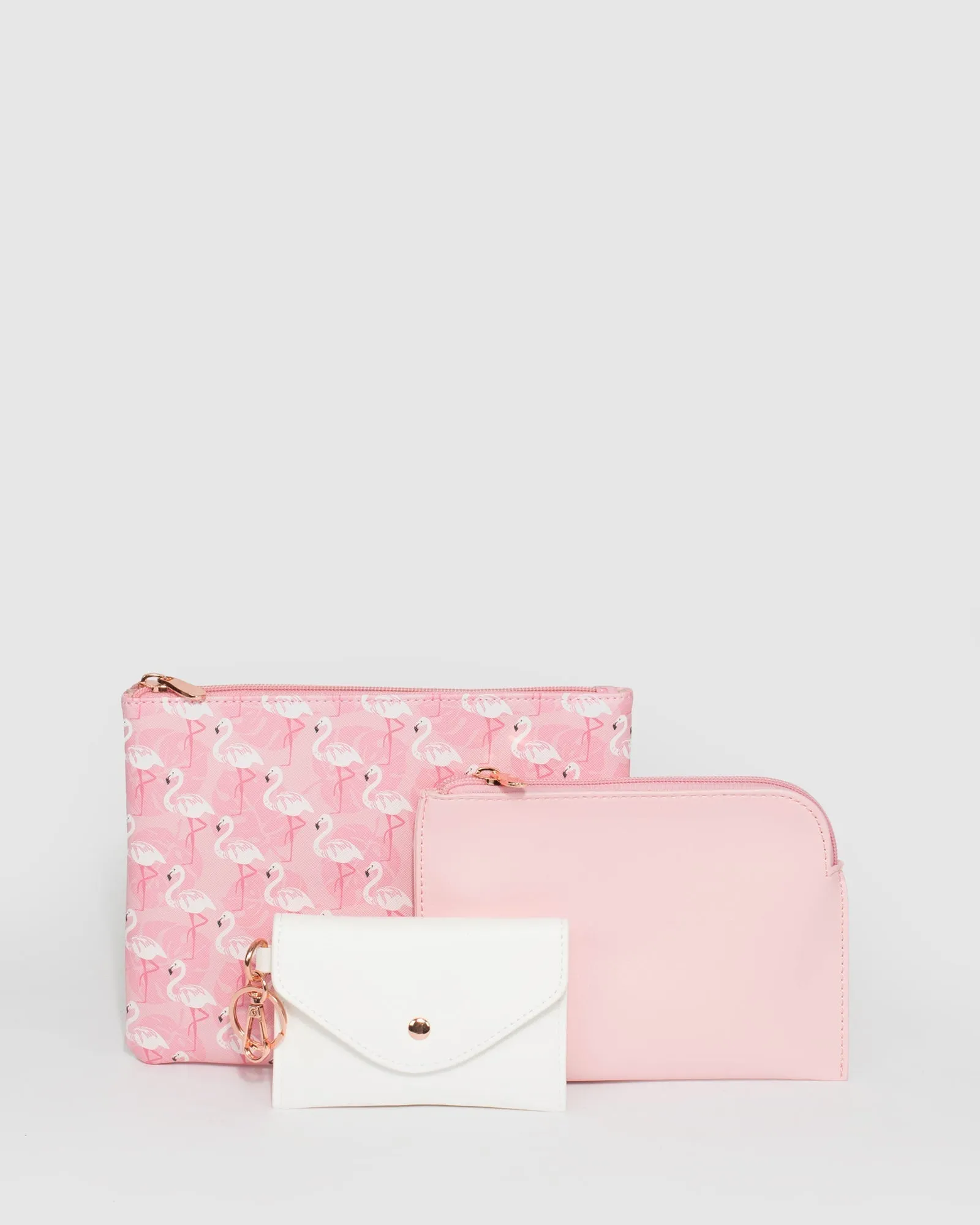 Multi Colour Flamingo Purse Pack