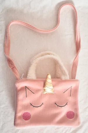 Munequitas Brand Plush Unicorn Purse