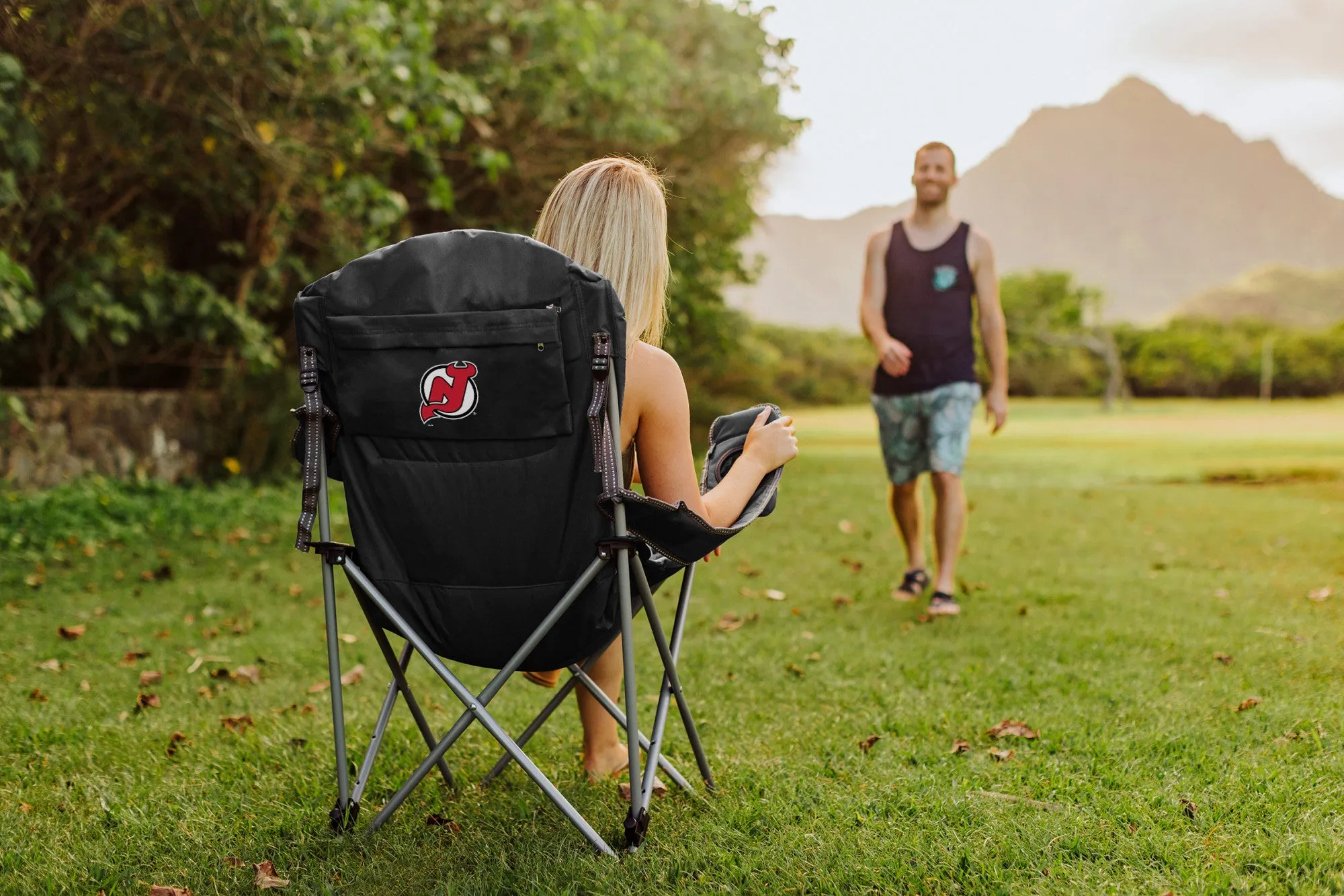 New Jersey Devils - Reclining Camp Chair