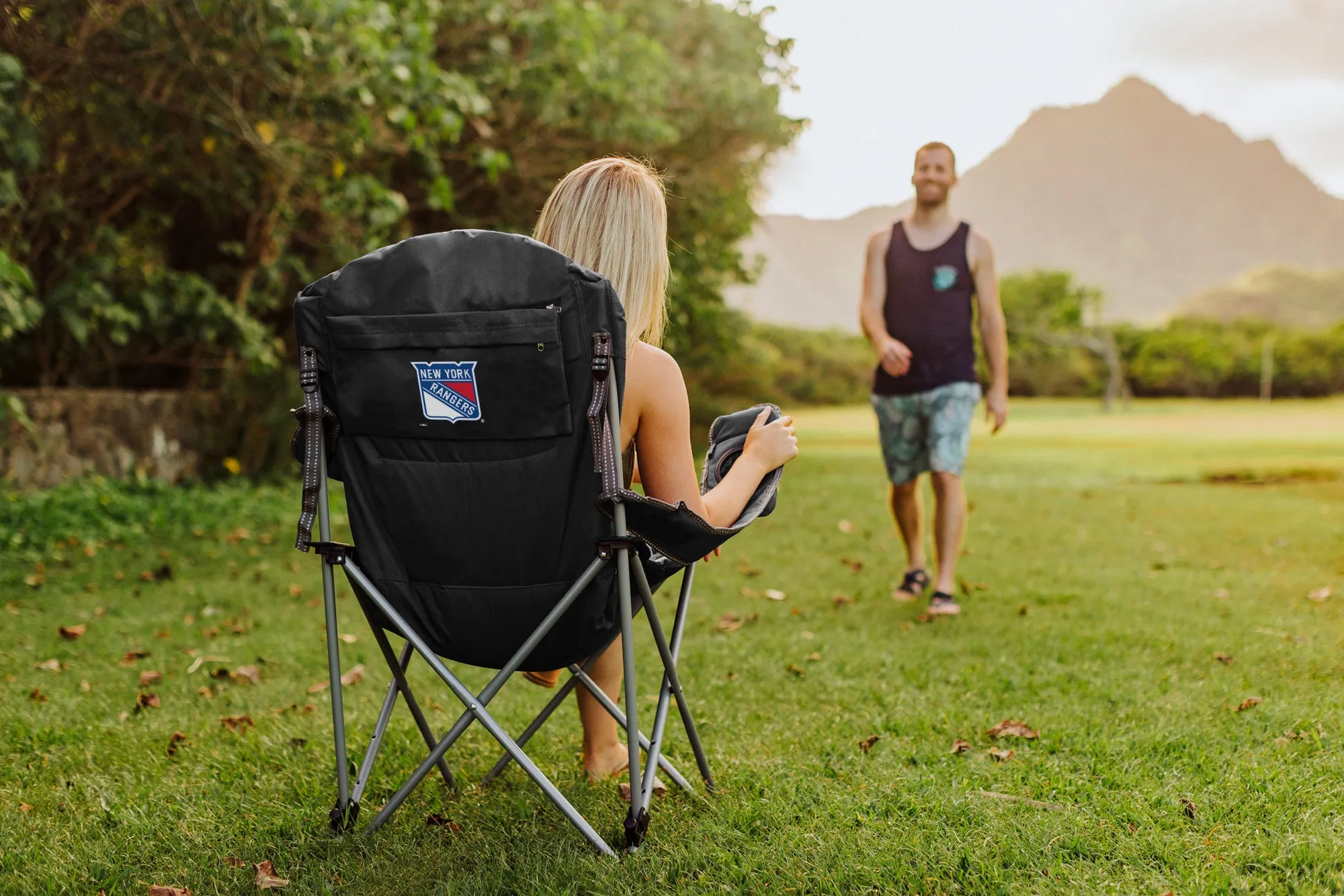 New York Rangers - Reclining Camp Chair