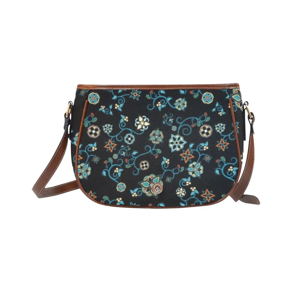 Ocean Bloom Saddle Bag/Large