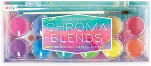 Ooly Chroma Blends Pearlescent Watercolor Paint Set