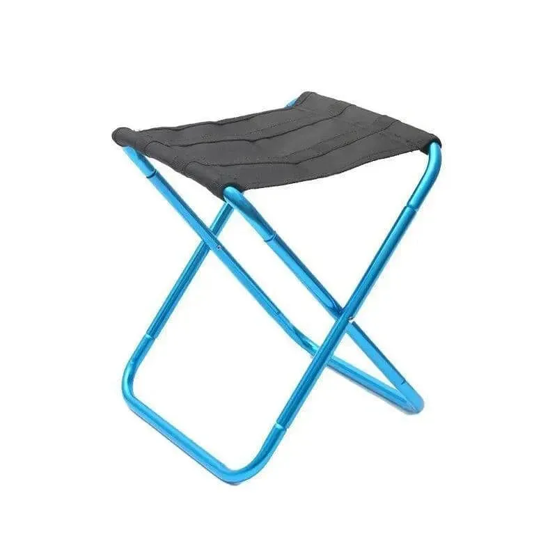 Outdoor Camping Chair Golden Aluminum Alloy Folding Chair With Bag Stool Seat Fishing Camping