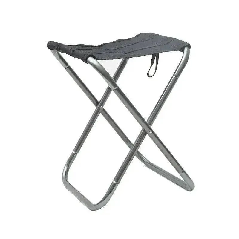 Outdoor Camping Chair Golden Aluminum Alloy Folding Chair With Bag Stool Seat Fishing Camping