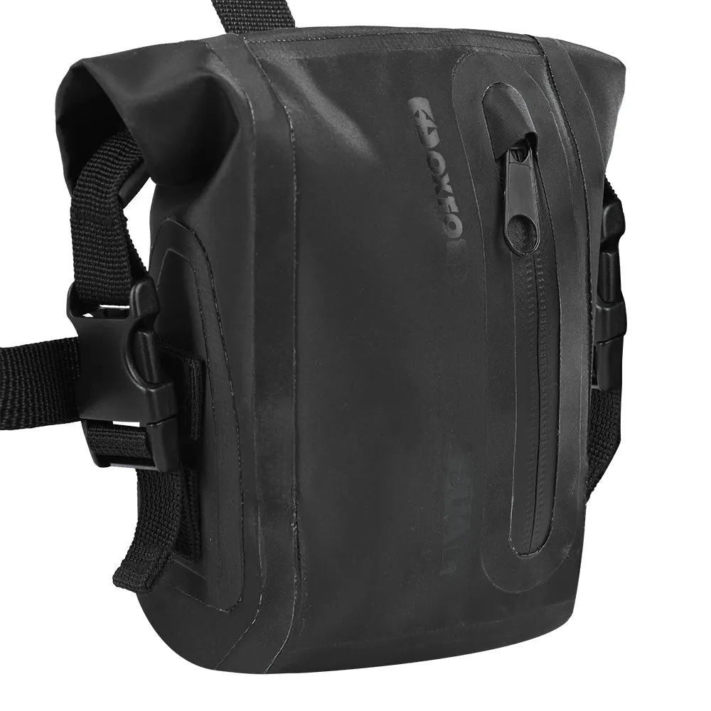 Oxford Aqua L1 Leg Bag Black Motorcycle Leg Bag