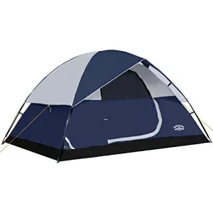 Pacific Pass Camping Tent 4 Person Family Dome Tent