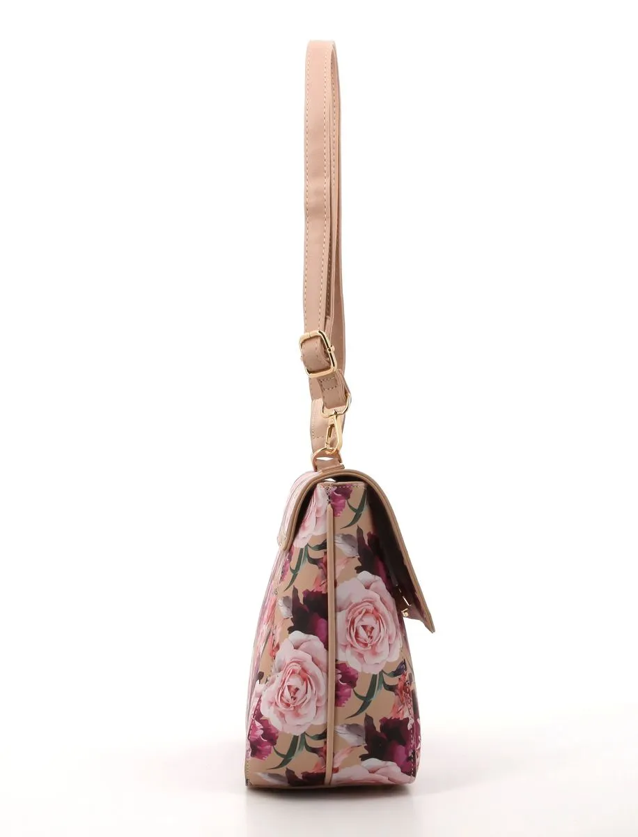 Pierre Cardin Daynah Floral Satchel | Pink Floral