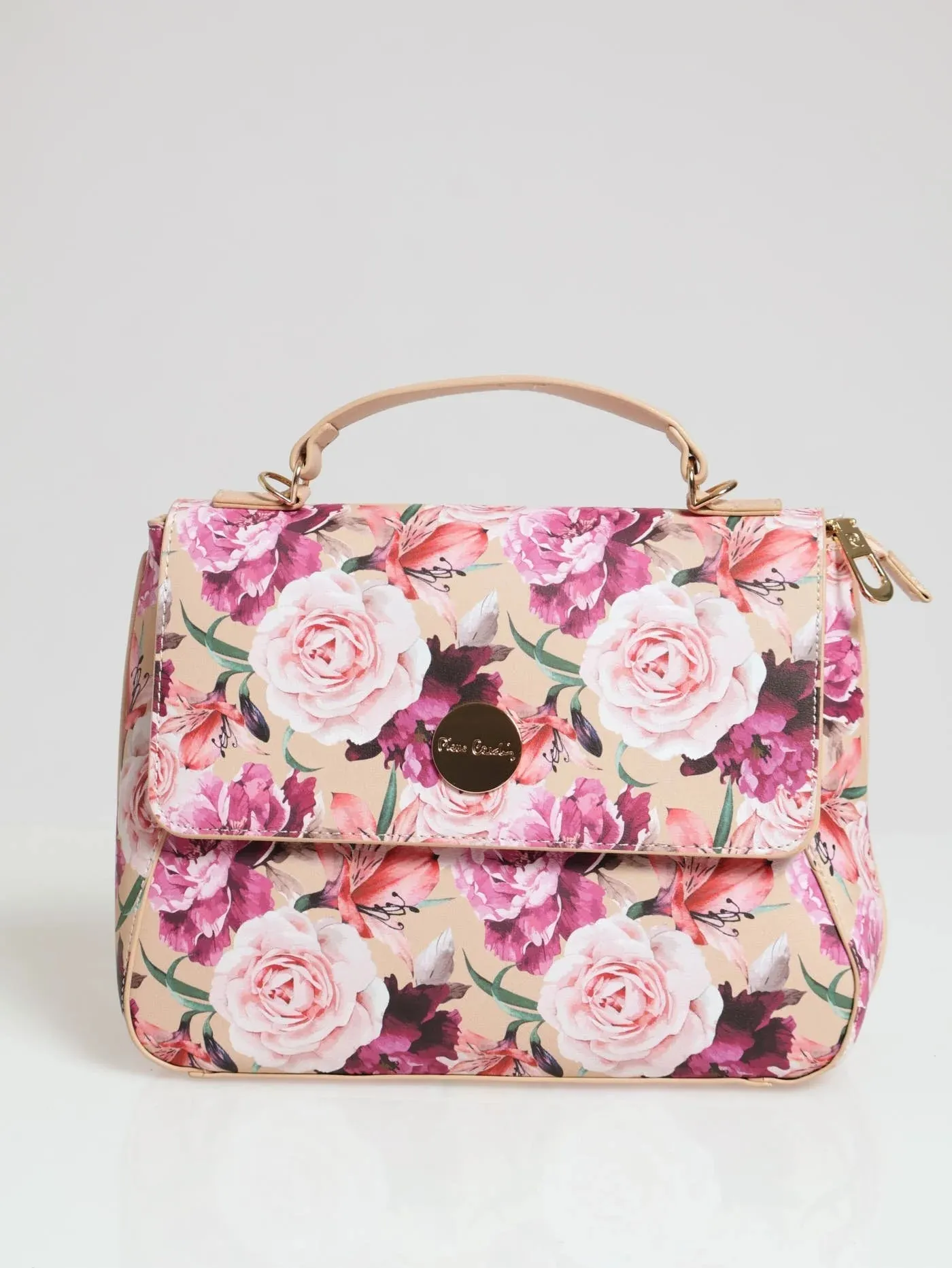 Pierre Cardin Daynah Floral Satchel | Pink Floral