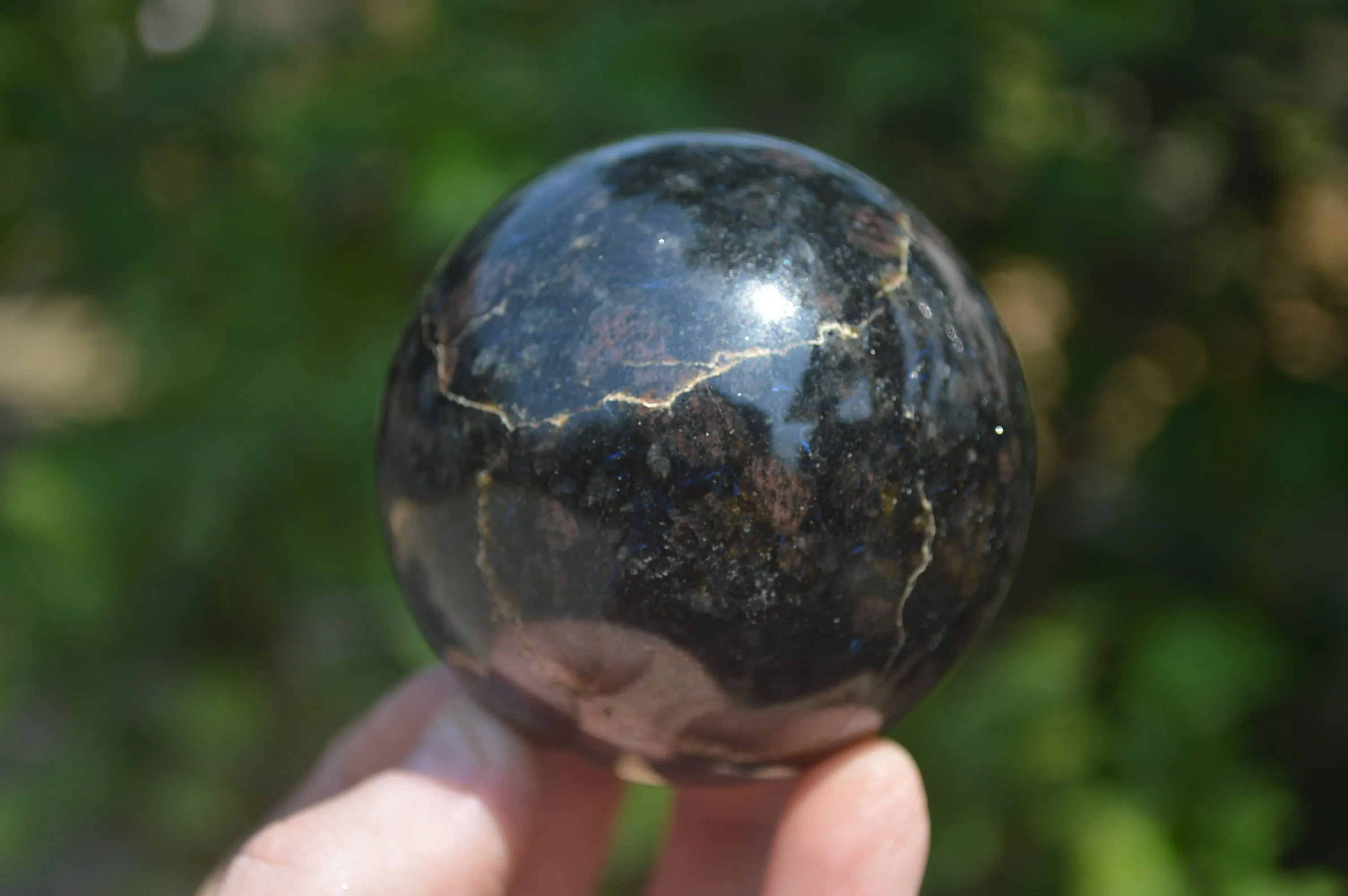 Polished Iolite Spheres x 4 From Madagascar