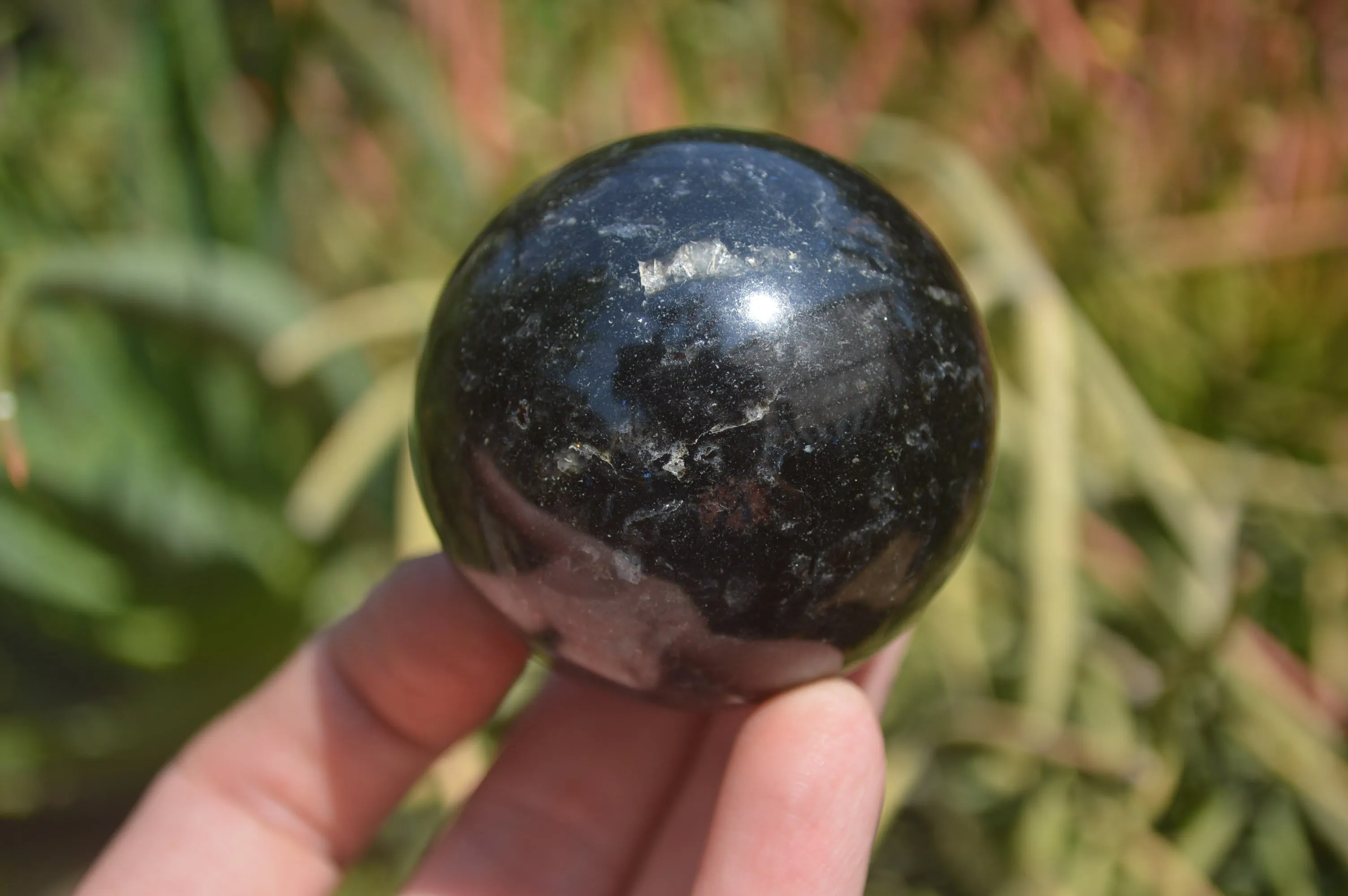 Polished Iolite Spheres x 4 From Madagascar