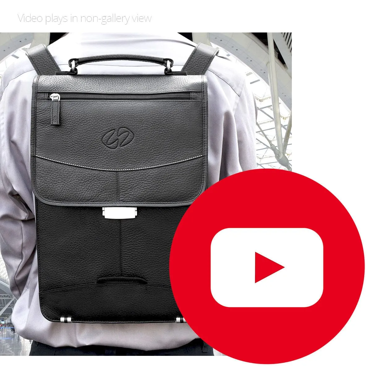 Premium Leather Large Pouch for the Briefcase Backpack