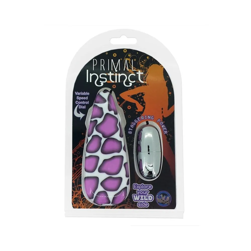 Primal Instinct Purple Giraffe Bullet Vibrator