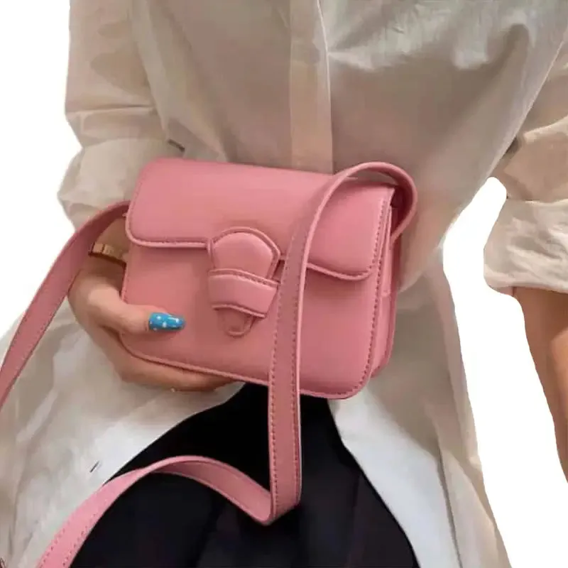 PU Flap Crossbody Shoulder Bag