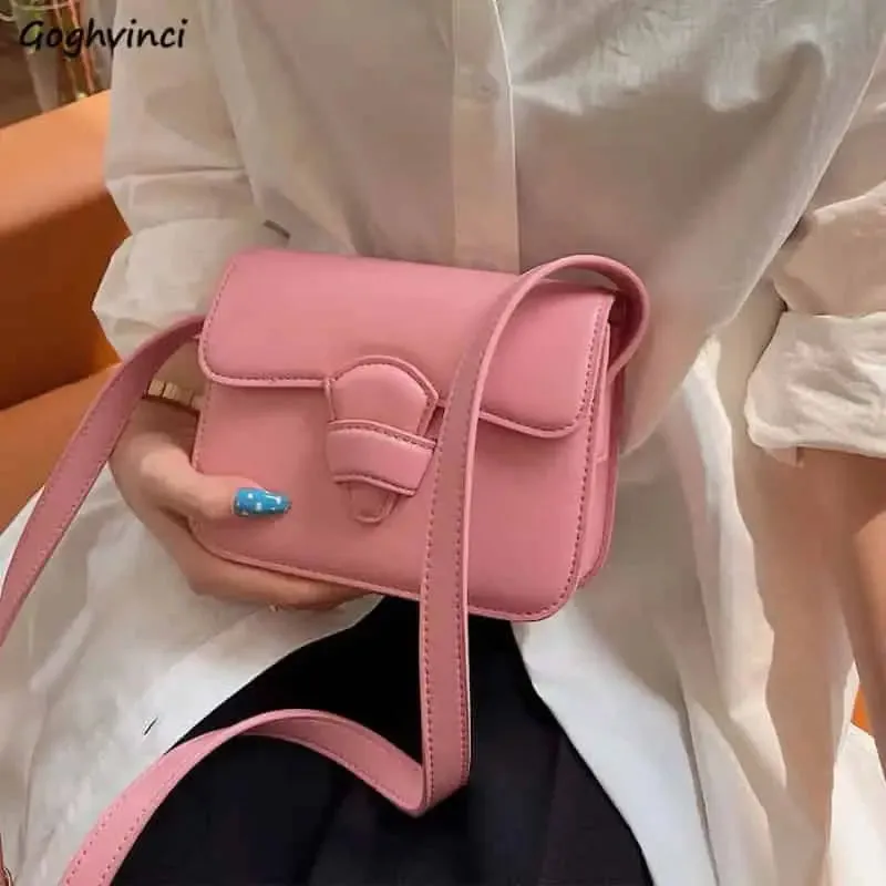 PU Flap Crossbody Shoulder Bag