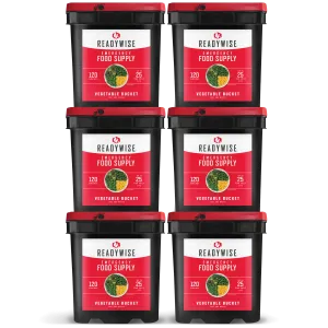 ReadyWise 720 Serving Freeze Dried Vegetables (6 Buckets)