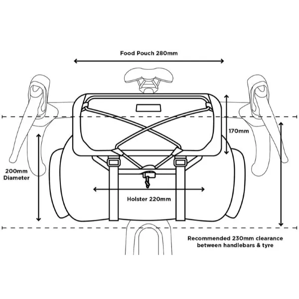 Restrap Bar Bag Large 14L 3L Food Pouch