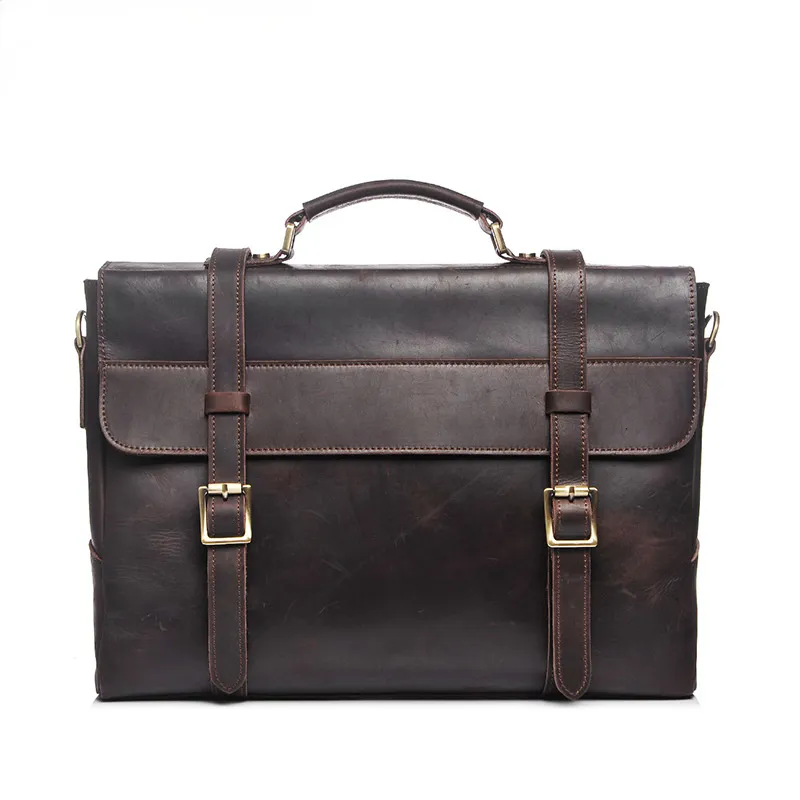 Retro Handmade Leather Travle Briefcase B-8049