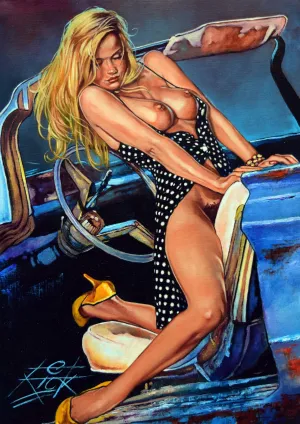 Rick Melton - Elegantly Wasted - Erotic Horror - Art Print