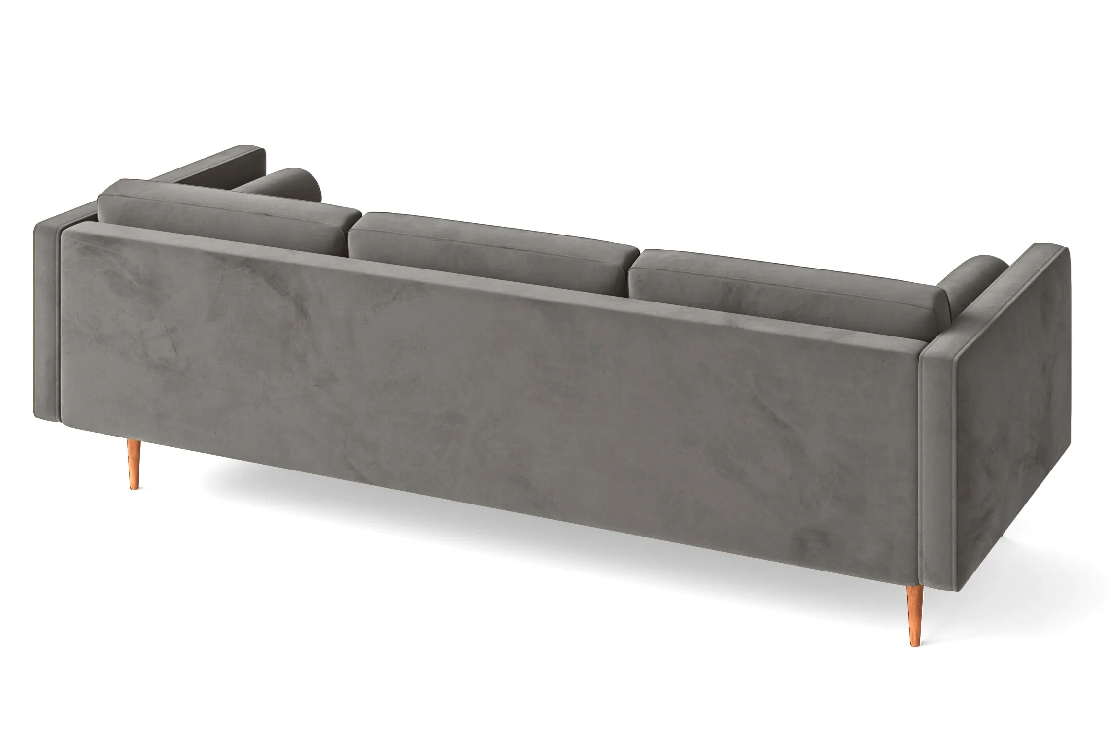 Salerno 4 Seater Sofa Grey Velvet