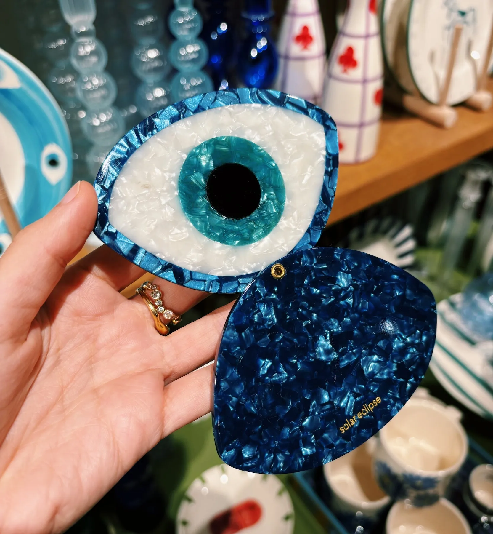 Solar Eclipse Evil Eye Mirror