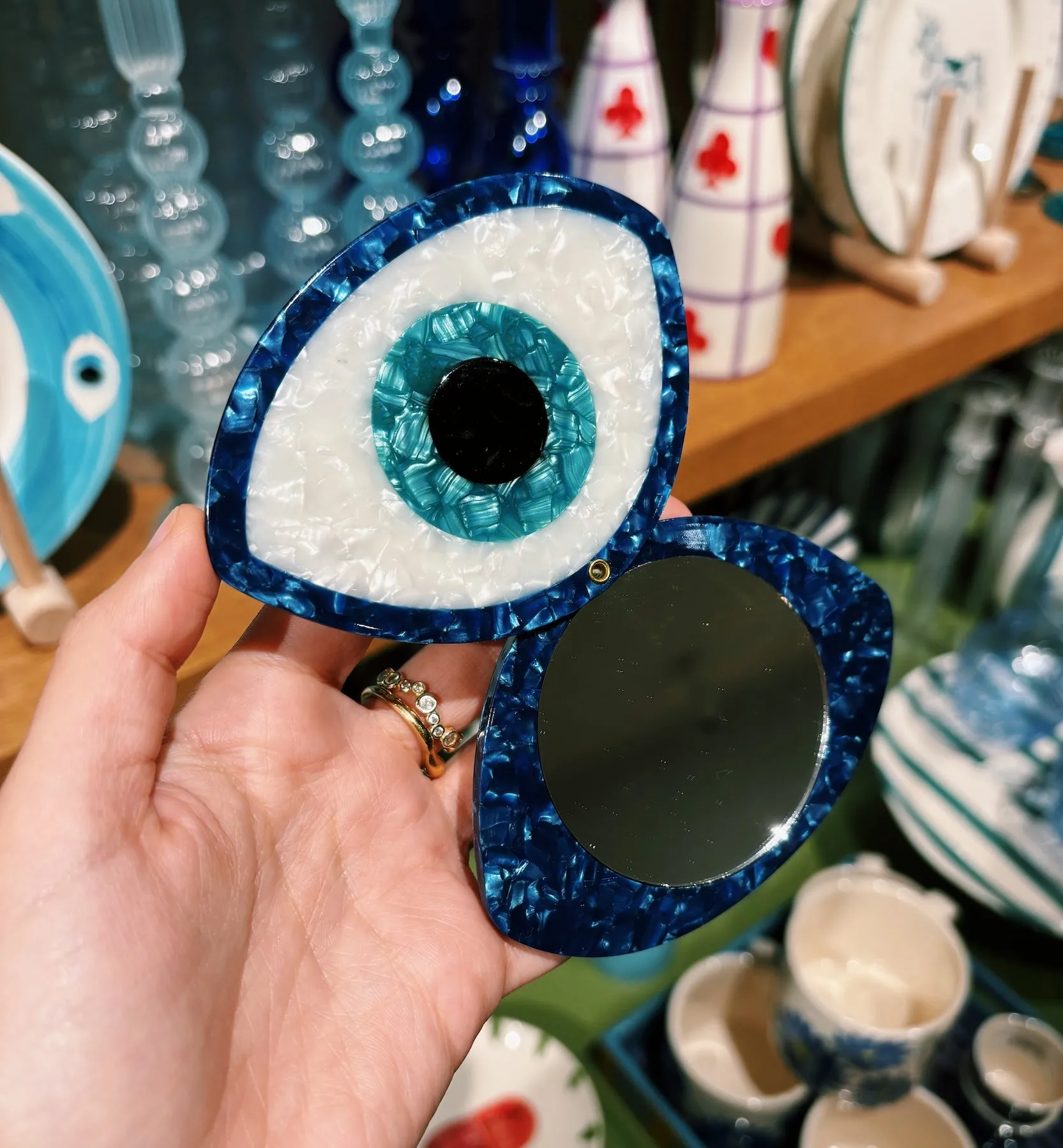 Solar Eclipse Evil Eye Mirror