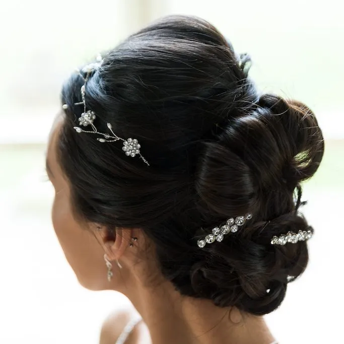 Stella Large Diamante Hair Pins