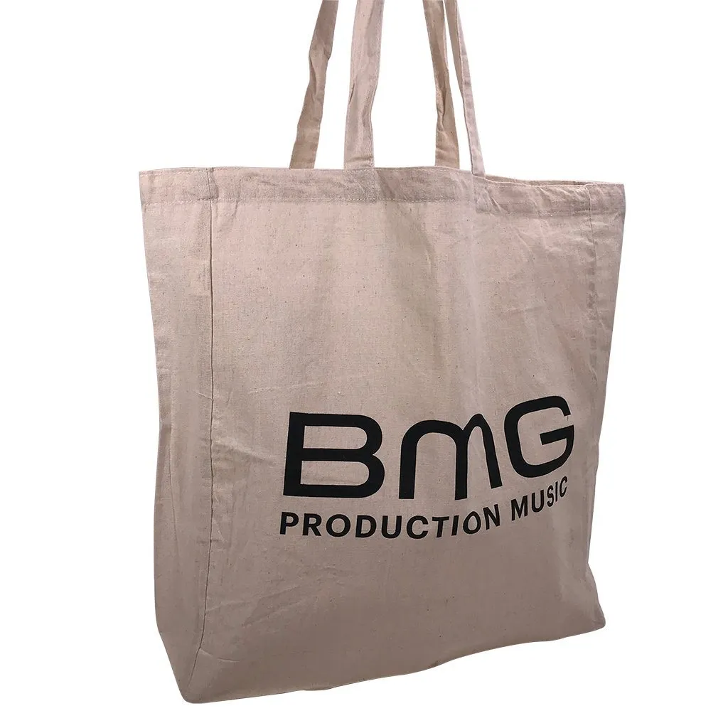 Stock Calico Shopping Bag with Gusset(SCB-06D)