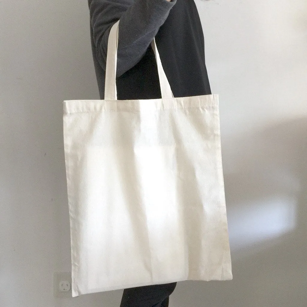 Stock Calico Tote Bag with Short Handle(SCB-05P)