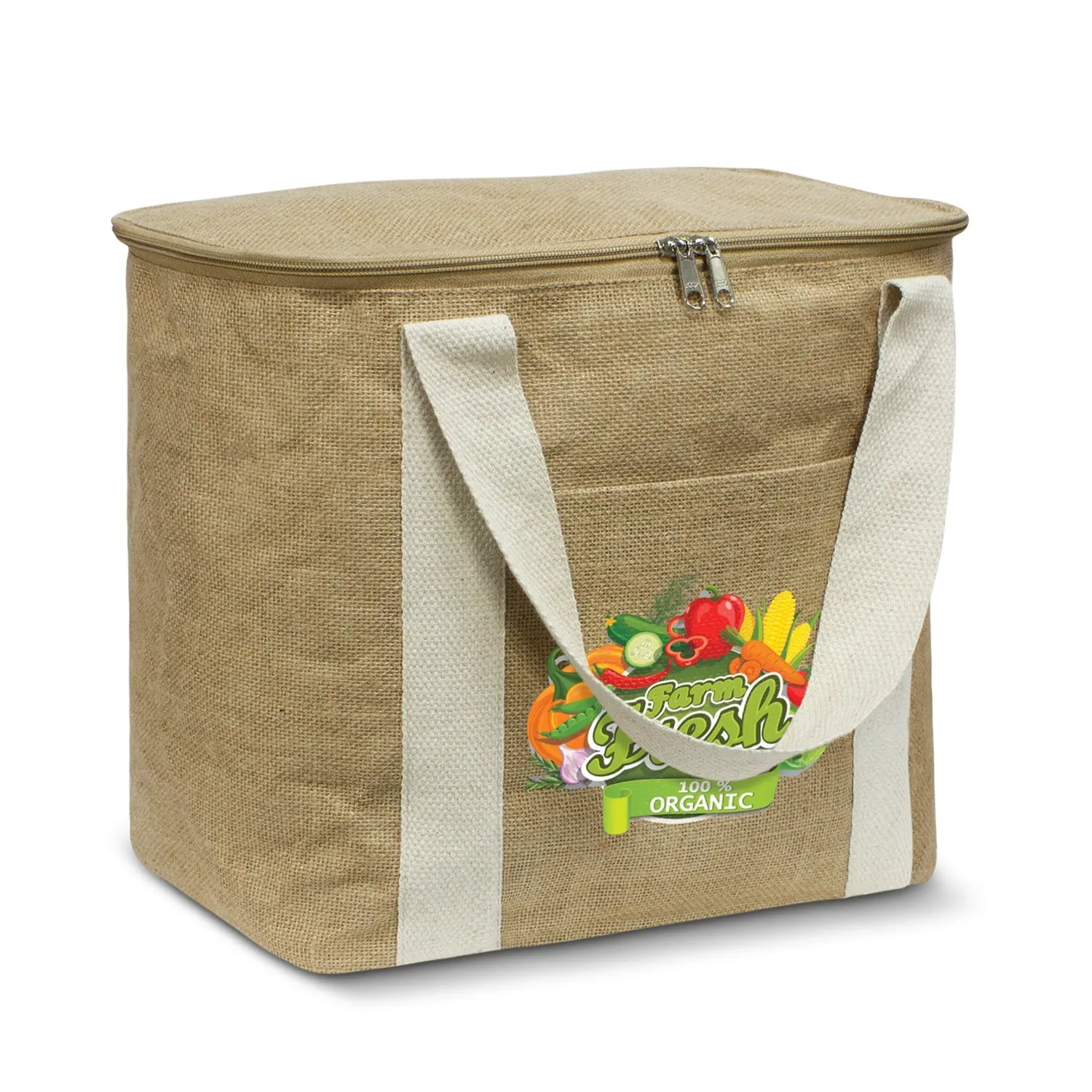 Stock Jute Cooler Bag-Large (SJB-18T)