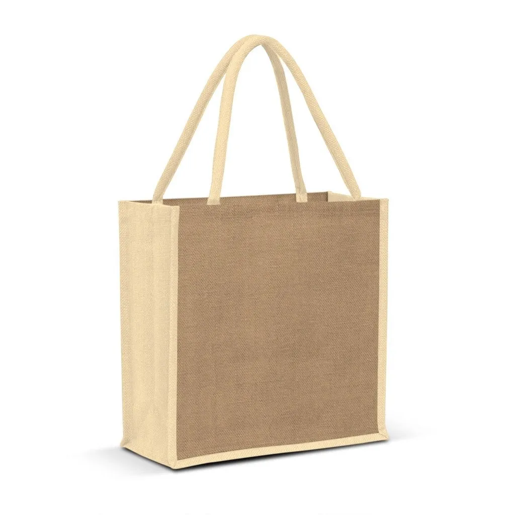 Stock Jute Portrait Shopper-Coloured(SJB-07T)