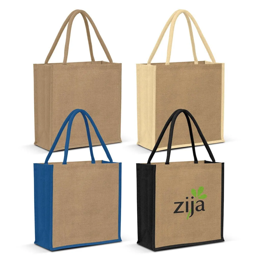 Stock Jute Portrait Shopper-Coloured(SJB-07T)