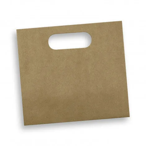 Stock Kraft Die Cut Handle Paper Bag Landscape-Medium (SKP-18T)