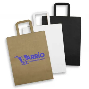 Stock Kraft Flat Handle Paper Bag Portrait-Large (SKP-11T)