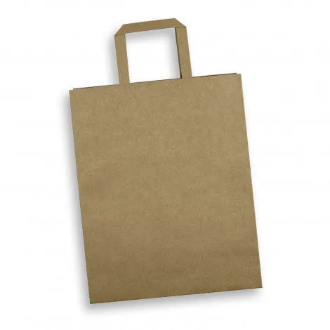 Stock Kraft Flat Handle Paper Bag Portrait-Large (SKP-11T)